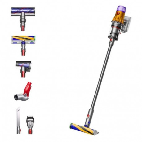 Dyson V12 Detect Slim Absolute (2023) Cordless vacuum cleaner, Nickel/Yellow