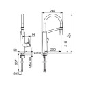 KITCHEN FAUCET OPTIMA FLEXIBLE 2738F