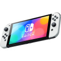 Nintendo Switch OLED + Super Mario Bros. Wonder + 12 kk Nintendo Online -pelikonsolipaketti, valkoin