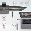 Axagon HMC-5 laptop dock/port replicator Wired USB 3.2 Gen 1 (3.1 Gen 1) Type-C Grey