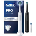 Oral-B Pro 3 rotary toothbrush 3900 Duo 2 pcs. White/Black + additional head