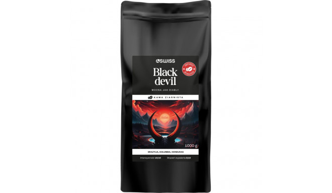 Coffee beans 4Swiss Black Devil freshly roasted 1 kg