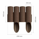 C. GARDEN PALISADE 4 pcs. 2.3 meter BROWN BOX