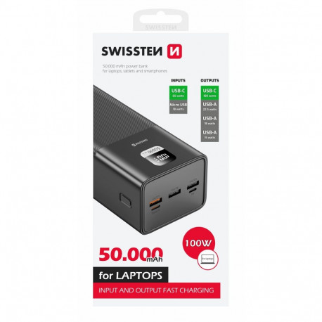 Swissten Power Line Power Bank 50 000 mAh / 100W