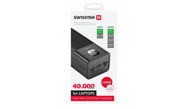 Swissten Power Line Power Bank 40 000 mAh 100W