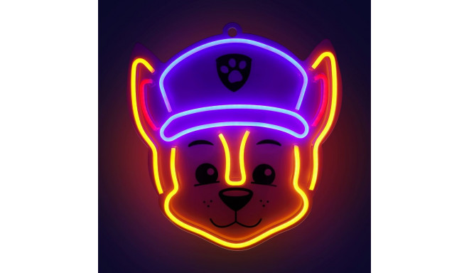 Hanging neon LED Paw Patrol on plexiglass - Chase OW-130346