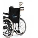 Holder for crutches wheelchair-mounted