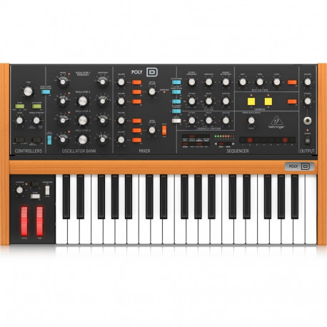 Behringer analoogsüntesaator POLY D 37, must