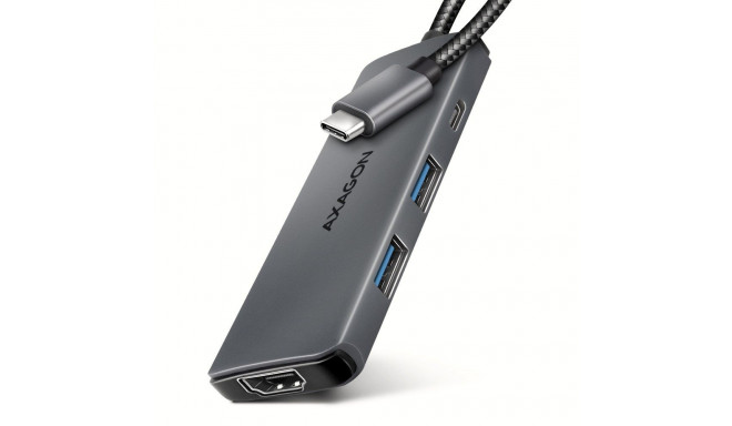 Axagon HMC-5H8K USB 5Gbps hub 2x USB-A USB-C HDMI 8k/30Hz PD 100W kabel USB-C Wired USB 3.2 Gen 1 (3