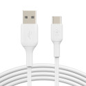 Belkin CAB001BT3MWH USB kaabel 3 m USB A USB C Valge