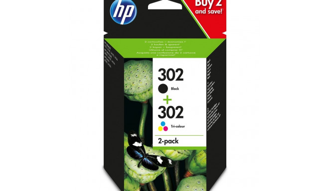 HP 302 2-pack Black/Tri-color Original Ink Cartridges