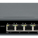 Intellinet 5-Port Gigabit Switch with PoE Passthrough, One IEEE 802.3bt (PoE++ / 4PPoE) PD PoE Port 