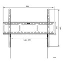Techly Wall Mount for LED LCD TV 42-80 Ultra Slim Fixed H600mm" ICA-PLB 860