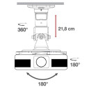 Techly Universal Ceiling Bracket for Projector, White ICA-PM 100WH