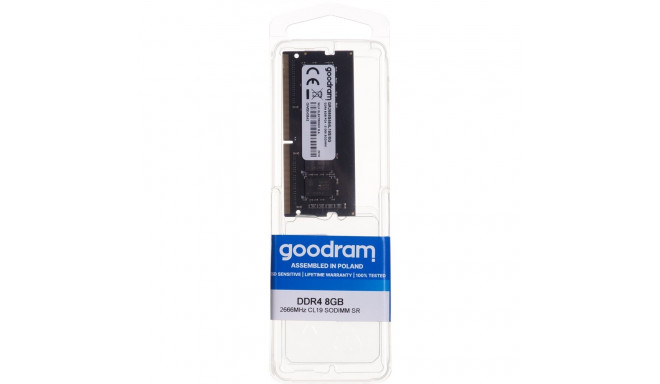 Goodram GR2666D464L19S/8G mälumoodul 8 GB DDR4 2666 MHz
