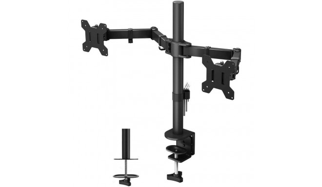 Techly ICA-LCD 382-D monitori kinnitus / alus 68,6 cm (27") must lauapealne