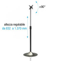 Techly ICA-TR10 sildiekraani kinnitus 68,6 cm (27") Hõbe