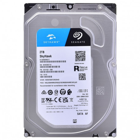 Seagate SkyHawk sisemine kõvaketas 2 TB 256 MB 3.5" Serial ATA III (ST2000VX017)