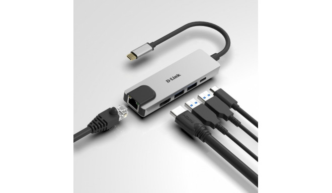 D-Link DUB-M520 HUB USB -C + USB 3.0 + HDMI