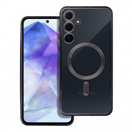 Case for Samsung A55 Electro Mag Cover compatible with MagSafe black