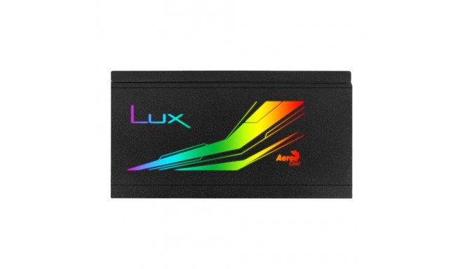 AEROCOOL AEROPGSLUXRGB-750 toiteplokk ATX AeroCool LUX 750W RGB 80 PLUS Bronze