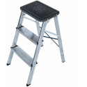 3-step folding ladder EDM Aluminium (40 x 14 x 82 cm)