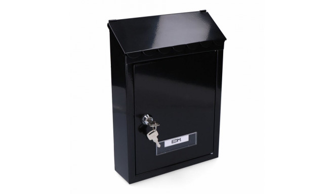 Letterbox EDM 85806 Standard Black Steel 21 x 6 x 30 cm