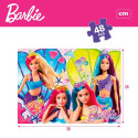 4 Pužļu Komplekts Barbie MaxiFloor 192 Daudzums 35 x 1,5 x 25 cm