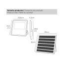 Floodlight/Projector Light EDM Remote control Photovoltaic solar panel 200 W 1500 Lm 35 x 35 cm 23,8