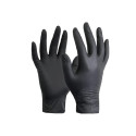 EXP NITRILE GLOVES BLACK 100PCS BOXM