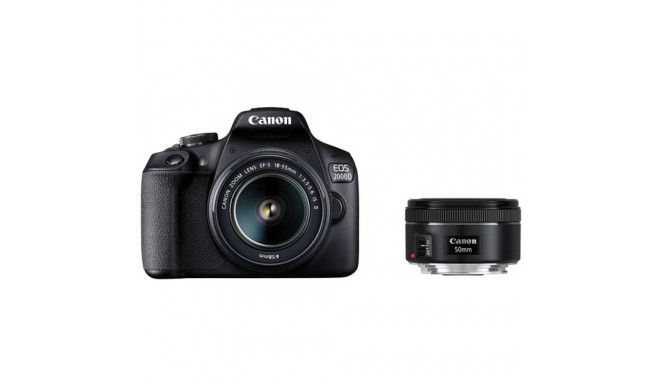 Canon EOS 2000D + EF-S 18-55 IS + 50/1.8 STM Black