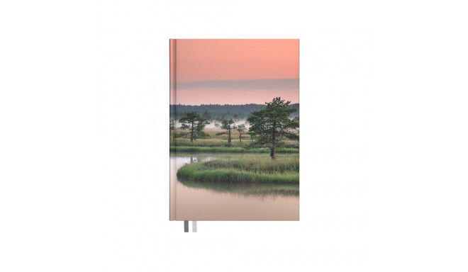Märkmik A5 155x215mm, ruut, Morning, kõvaköide,  disainkaaned, Timer