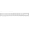 ALUMIN. VENT. GRILLE, 60X500MM, SILVER