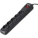 Activejet Combo surge protector power strip 5 sockets 3 m black (ACP-5GN 3M CZ)