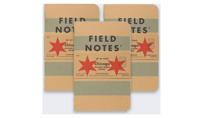 New Era Notes Field Notes Chicago Edition Grid 3 pcs.