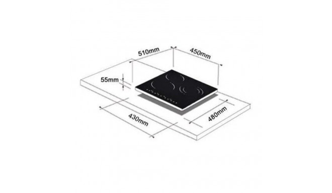 Built-in induction hob Schlosser PI403S1CW