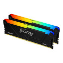 Kingston Fury Beast RGB mälu, DDR4, 64 GB, 3200MHz, CL16 (KF432C16BB2AK2/64)