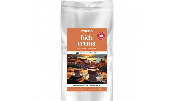 Coffee beans 4Swiss Rich Crema freshly roasted 500 g