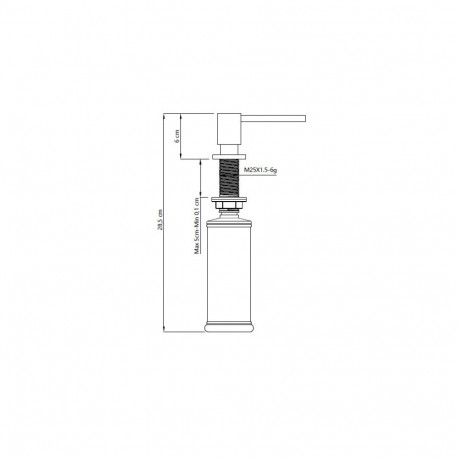 Liquid soap dispenser for washing machine Quadron LILY, F049_PCRC1