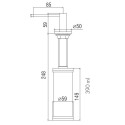 Dispenser Blue Water round inox