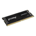 Kingston Fury Impact sülearvuti mälu, SODIMM, DDR5, 16 GB, 4800 MHz, CL38 (KF548S38IB-16)