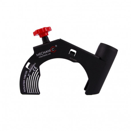 Cutting dust extraction accessory for 125mm corner