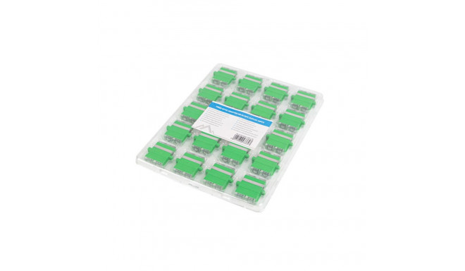 FIBER OPTIC ADAPTER SM SC/APC DUPLEX TRANSPARENT LANBERG