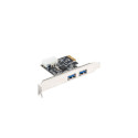 PCI EXPRESS X1 CARD->2X USB-A 3.1 GEN1 LOW PROFILE LANBERG