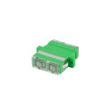 FIBER OPTIC ADAPTER SM SC/APC DUPLEX TRANSPARENT LANBERG