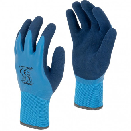 Rękawice ociep. niebieskie l251910p, karta, "10", ce, lahti