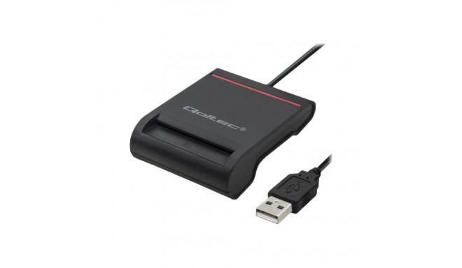 QOLTEC Smart chip ID card scanner USB 2.0 Plug&Play