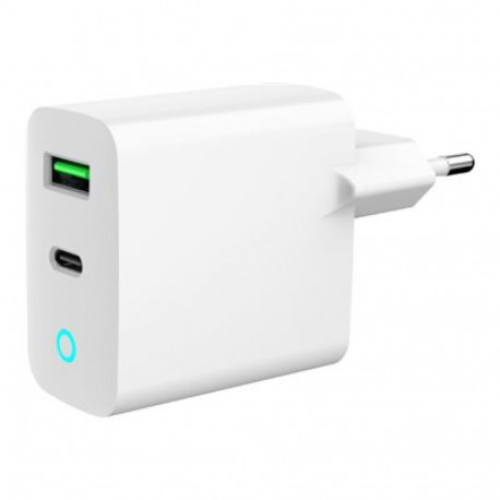 GEMBIRD USB-kiirlaadija 2 pordiga 20W LED, valge