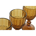 Set of cups Home ESPRIT Amber Crystal 240 ml (6 Units)