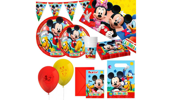 Party supply set Mickey Mouse 66 Pieces